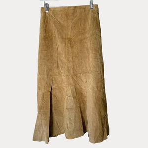 Brandon Thomas Suede Skirt